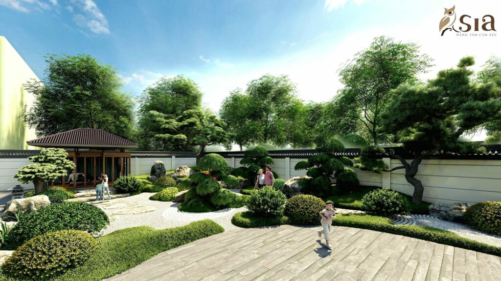 mẫu thiết kế vườn khô tại Hoài Đức Hà Nội